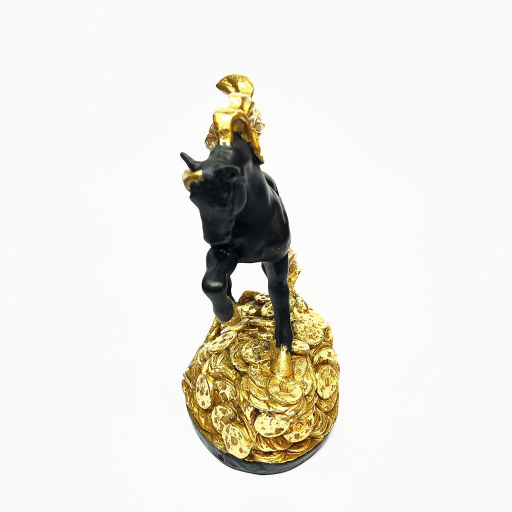 Golden Mane Horse Figurine