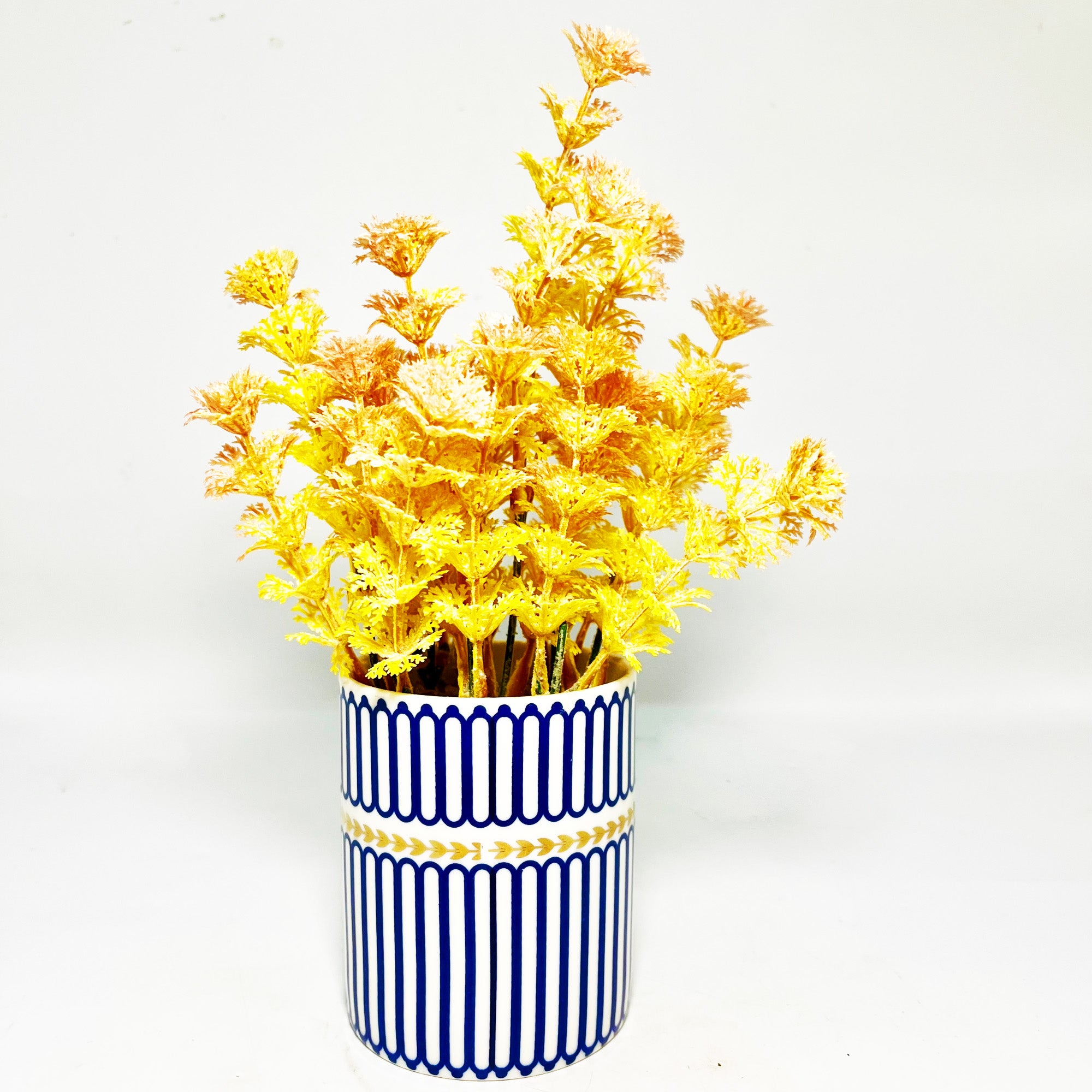 Blue Arch Ceramic Table Plant Pot