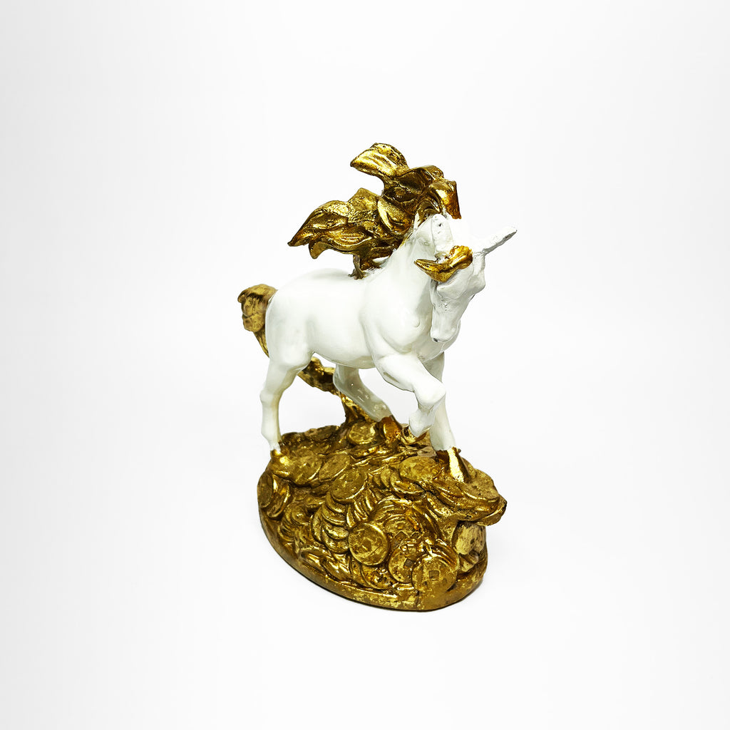 Golden Mane Horse Figurine