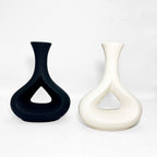 Abstract Ceramic Twist Vases