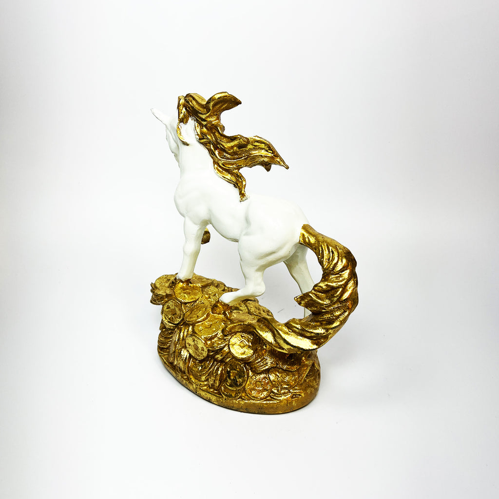 Golden Mane Horse Figurine