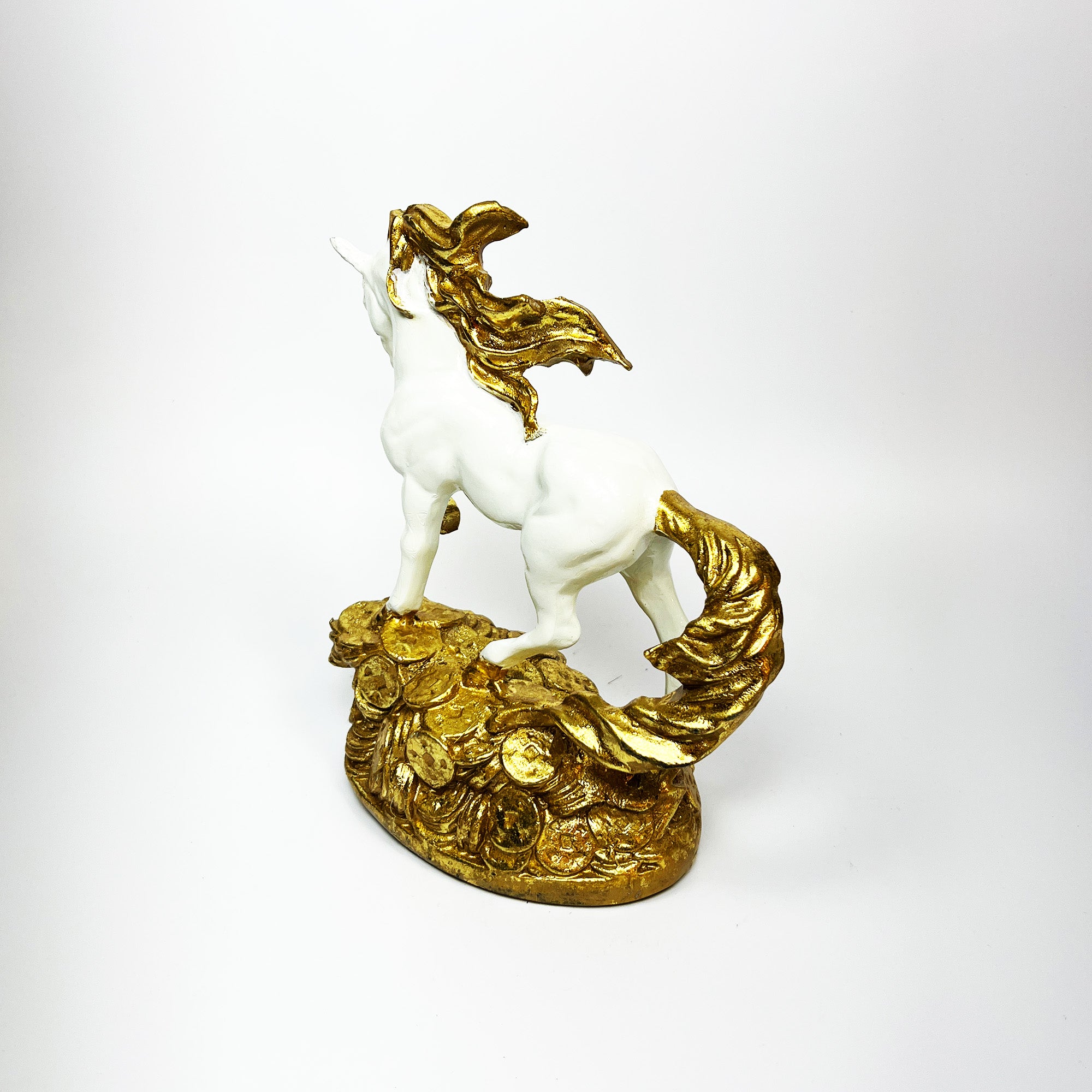 Golden Mane Horse Figurine