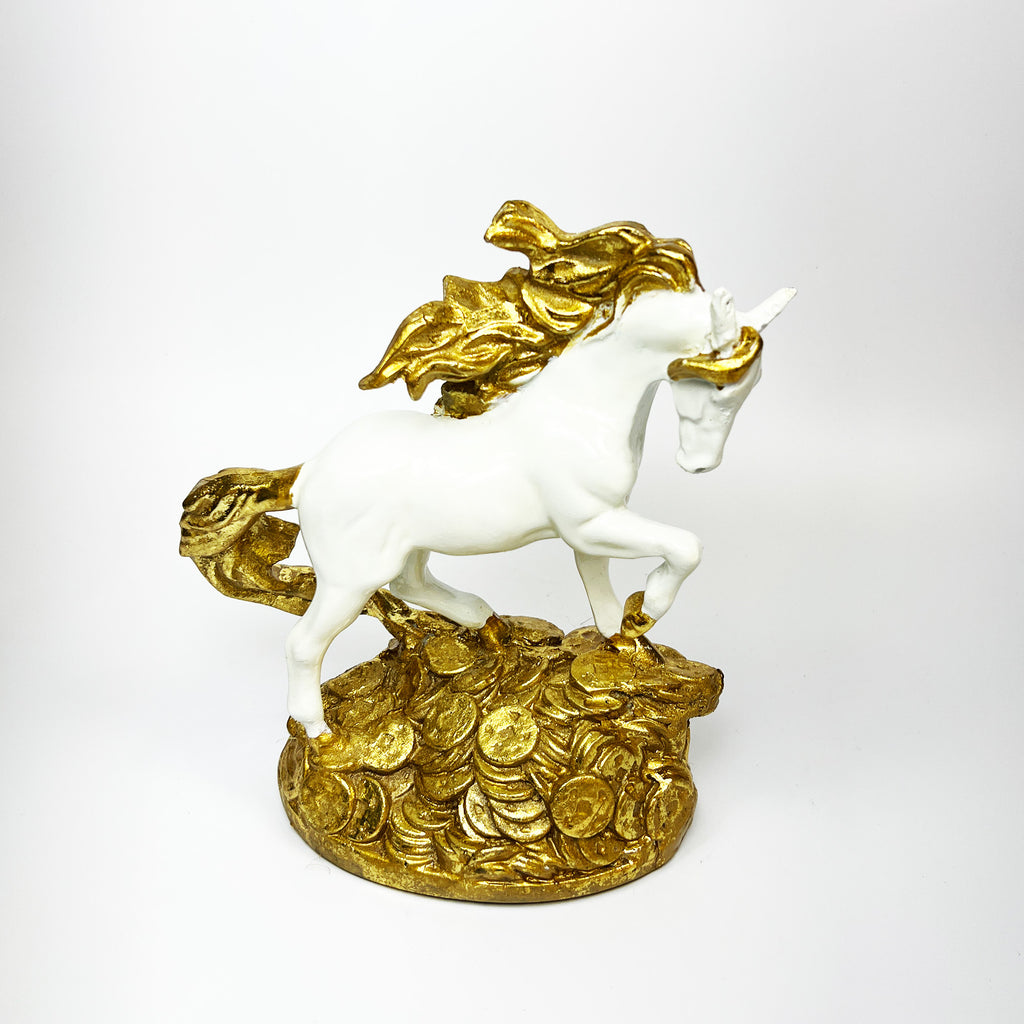 Golden Mane Horse Figurine