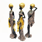 African Elegance Figurines - set of 3