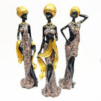 African Elegance Figurines - set of 3