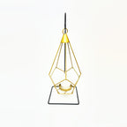 Geometric Hanging Tealight Lantern with Stand