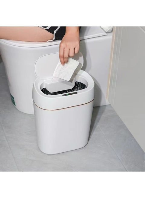 Smart Motion Sensor Trash Bin with Lid | Touch-Free Automatic Desktop Waste Basket for Home, Office & Bathroom