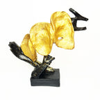 Golden Faces and Hands Figurine