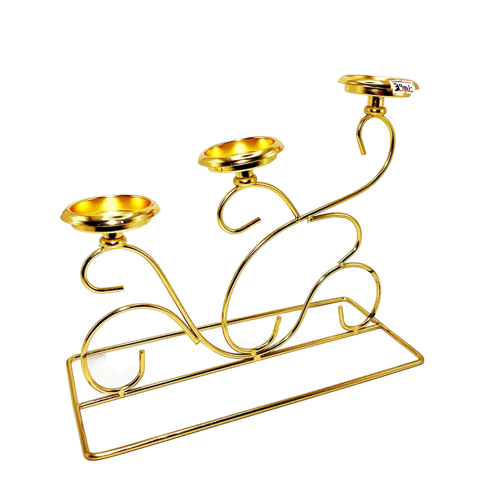 3-Cup Scrollwork Candelabra