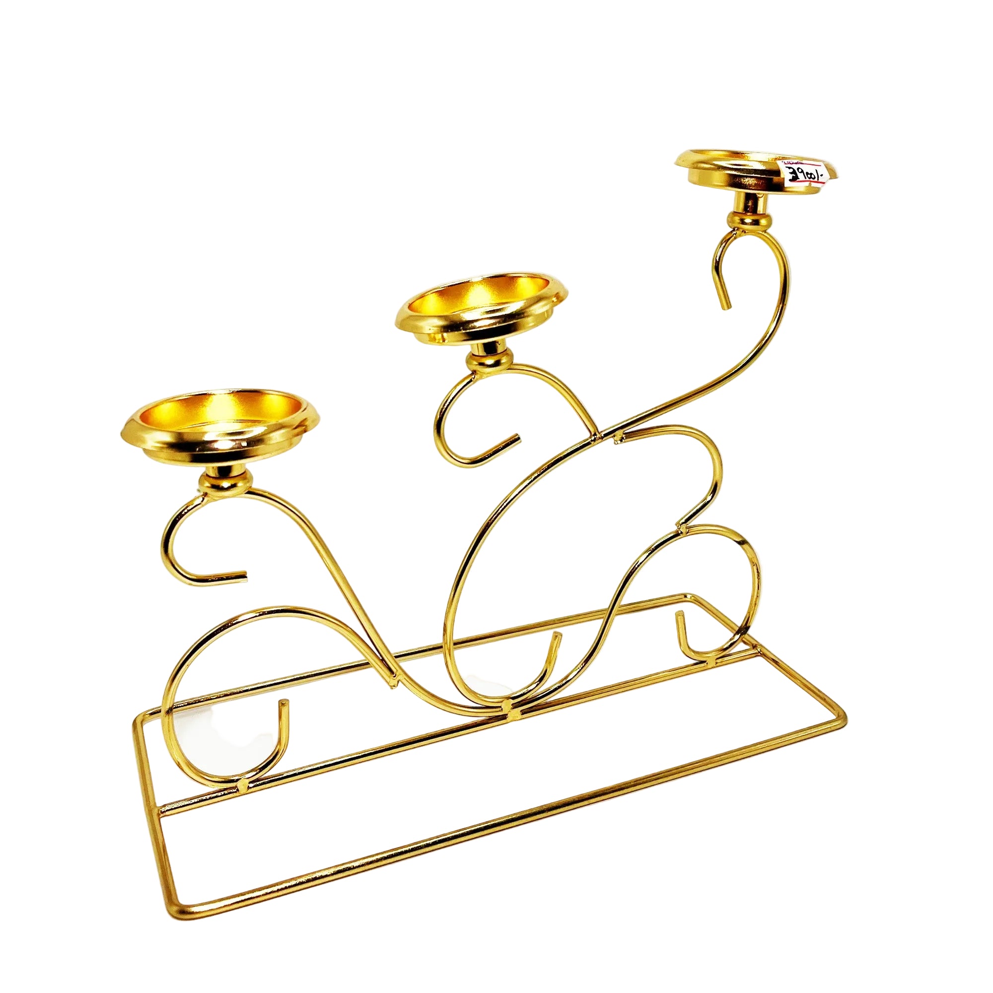 3-Cup Scrollwork Candelabra