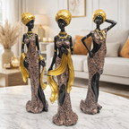 African Elegance Figurines - set of 3