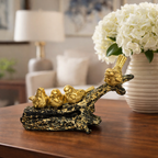 Bird Figurines on Branch