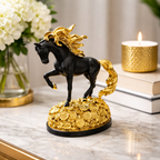 Golden Mane Horse Figurine
