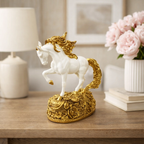 Golden Mane Horse Figurine