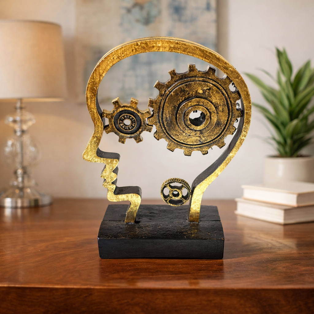 Steampunk "Mind in Motion" Gear Sculpture