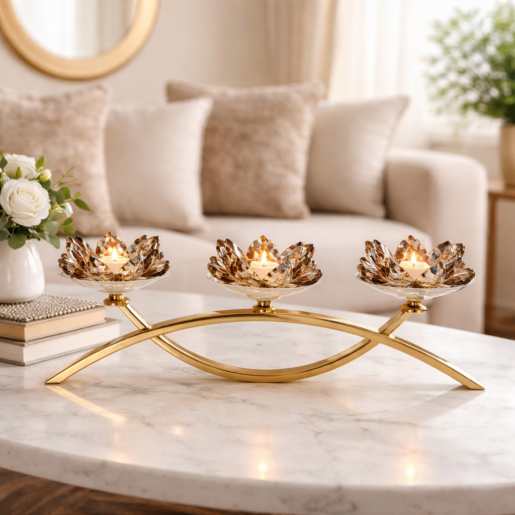 Luxury Crystal Tealight Candle Holder