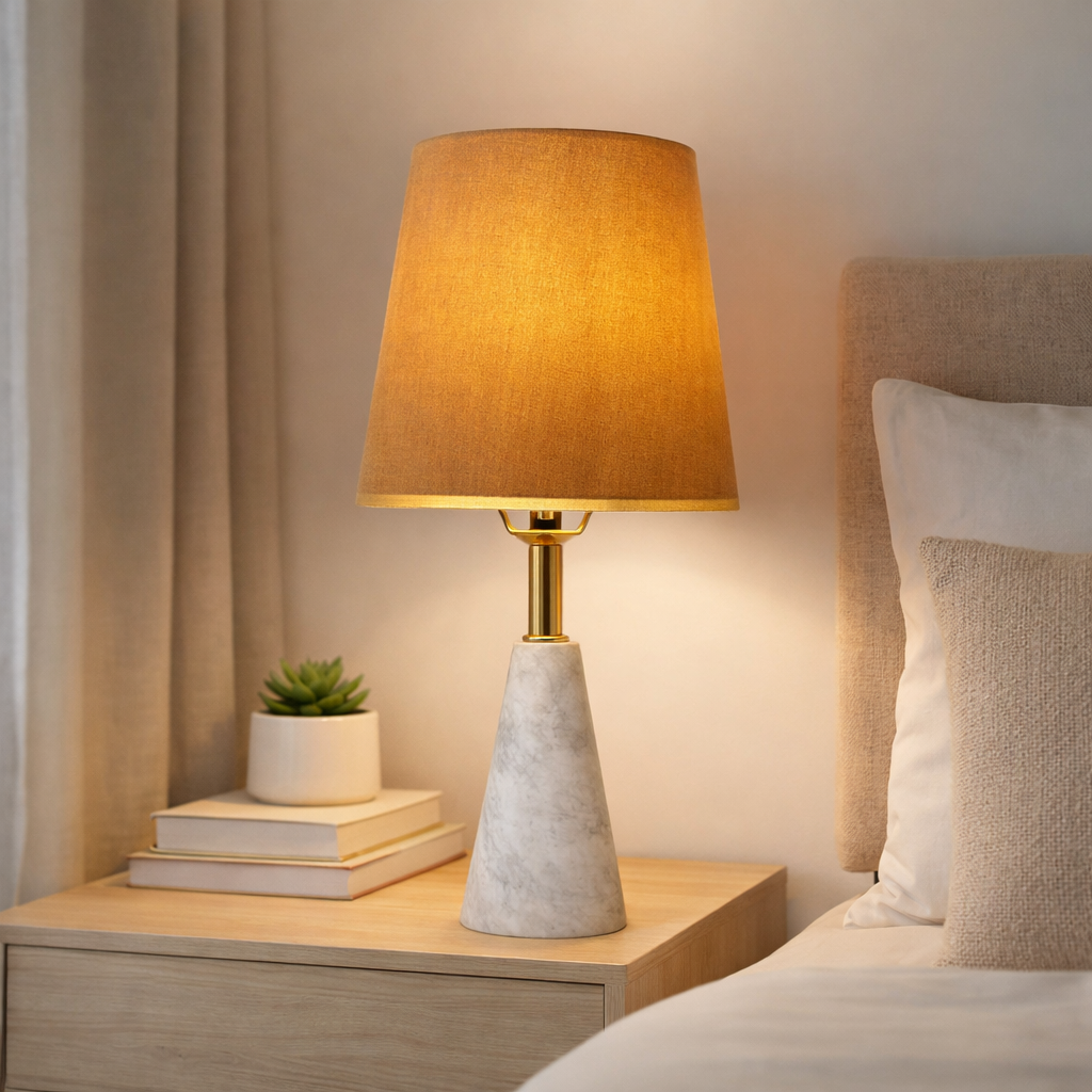 The Aura Marble & Gold Table Lamp