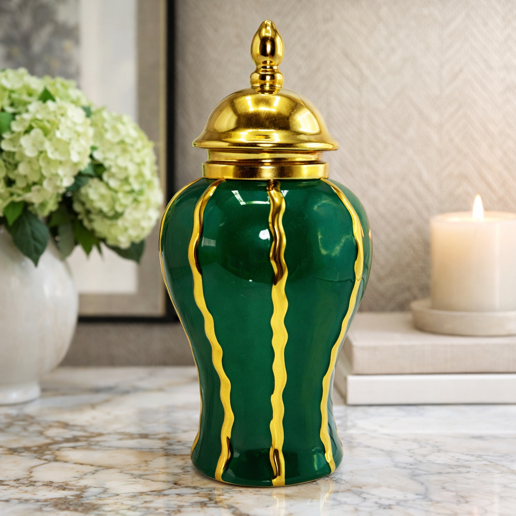 Decorative Ceramic Candy Jar