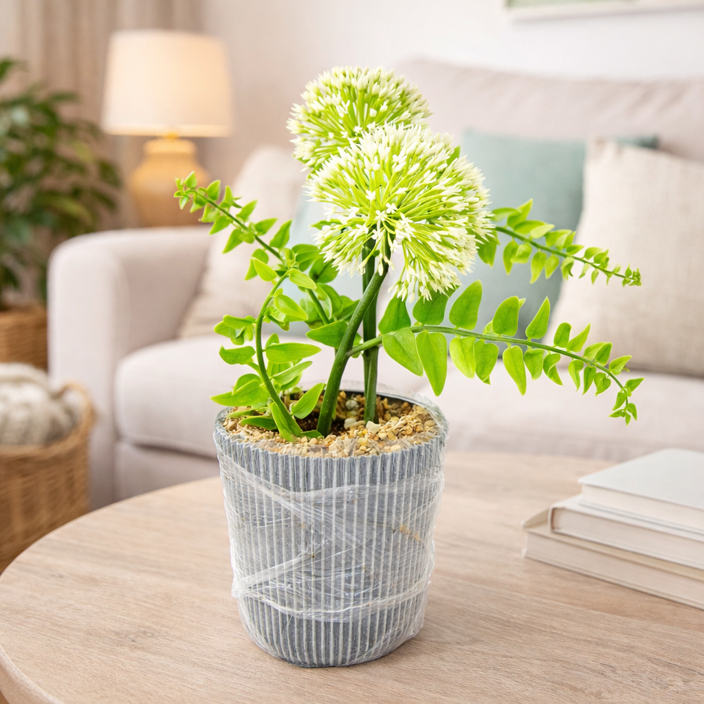 Potted Artificial Floral Arrangement