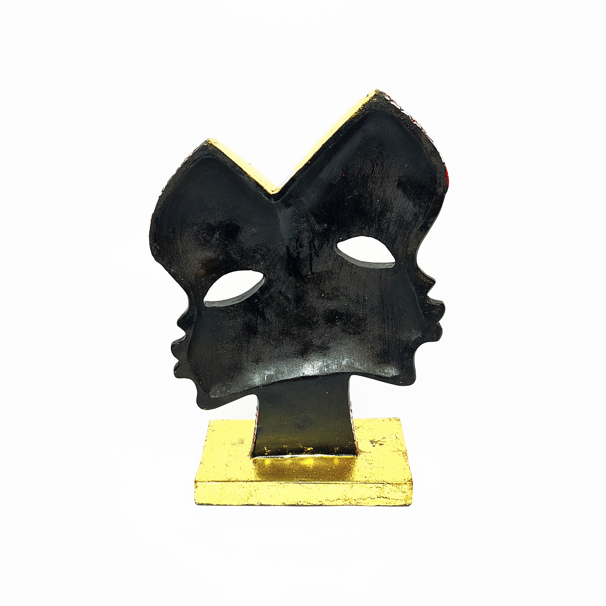 Dual Face African Art Figurine