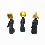 Geometric Head Figurine Set (Set of 3)