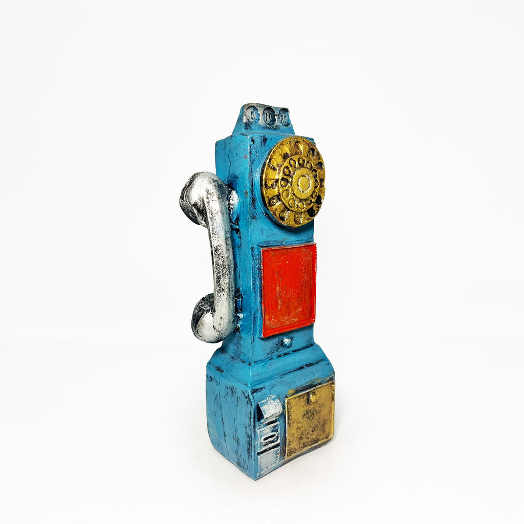 Vintage-Style Payphone Figurine