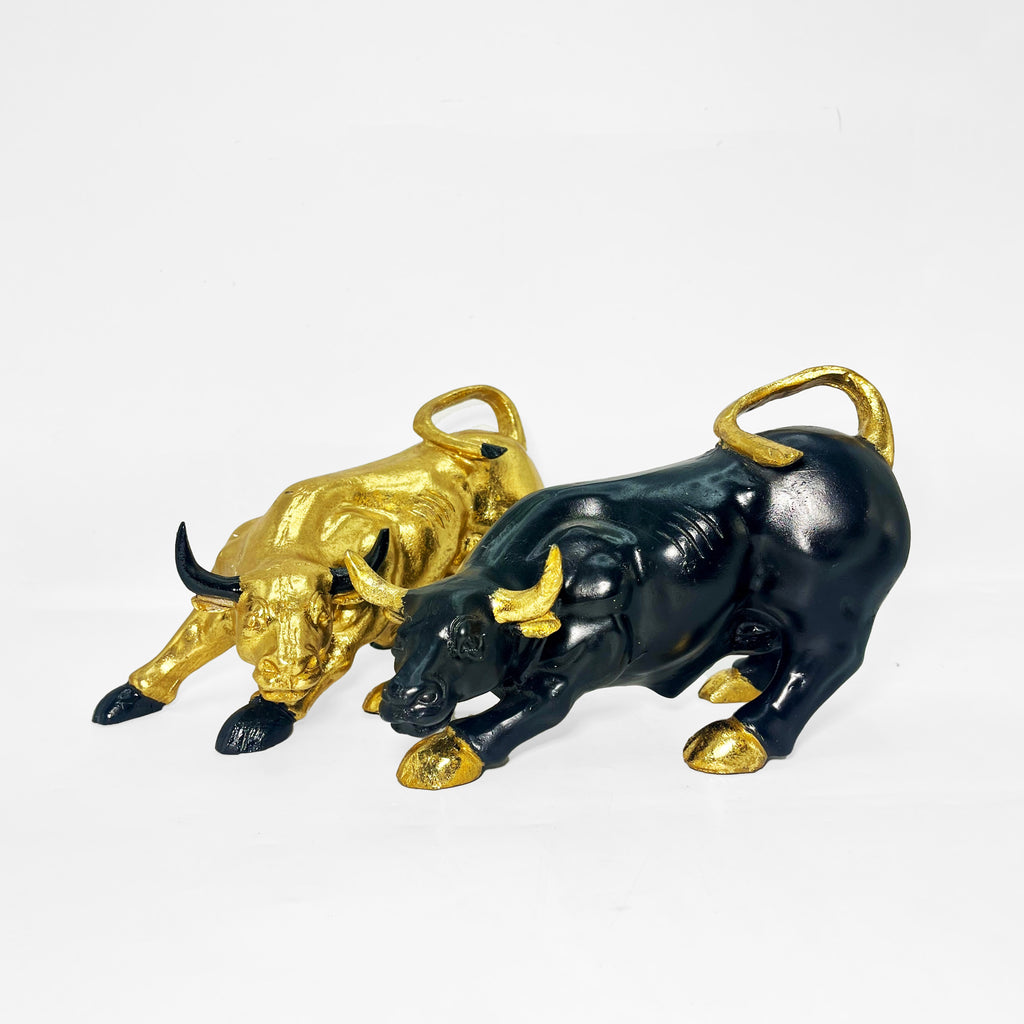 The Strong Charging Bull Figure
