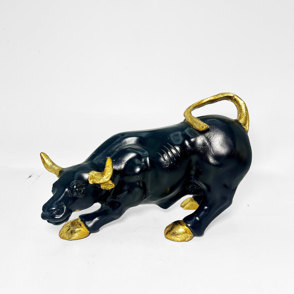 The Strong Charging Bull Figure