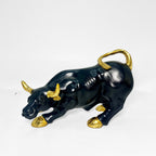 The Strong Charging Bull Figure