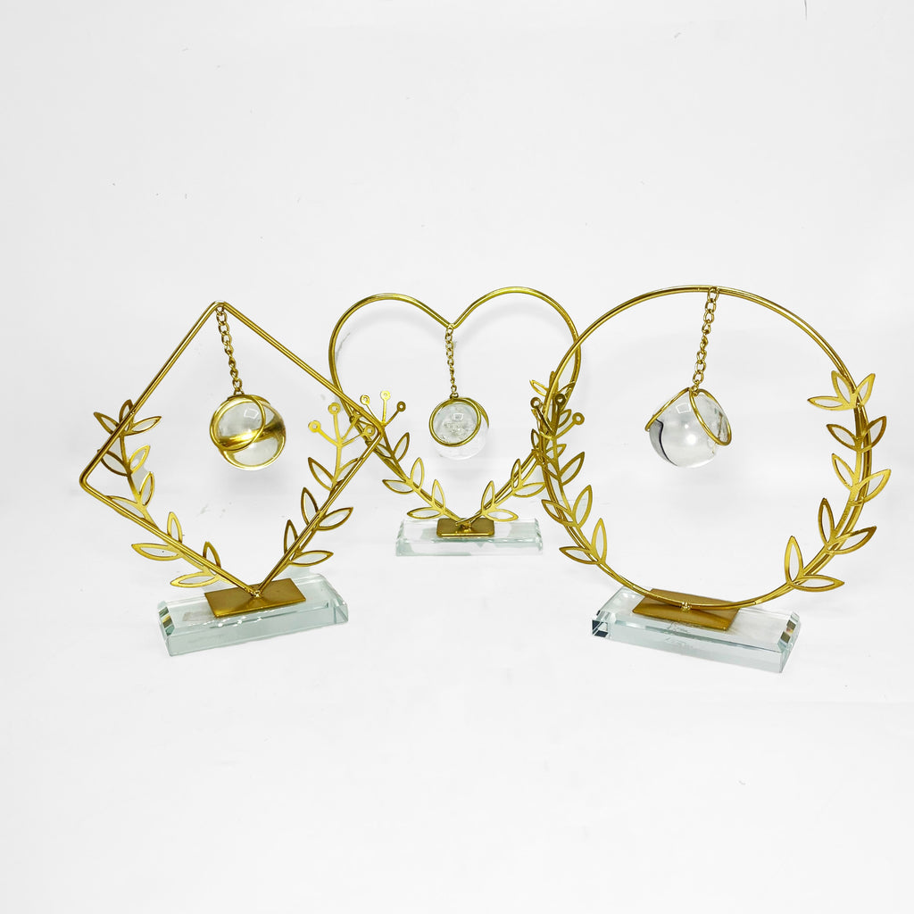 Tabletop Decor with Hanging Crystal Ball