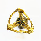 Golden Figurine Trio on Globe