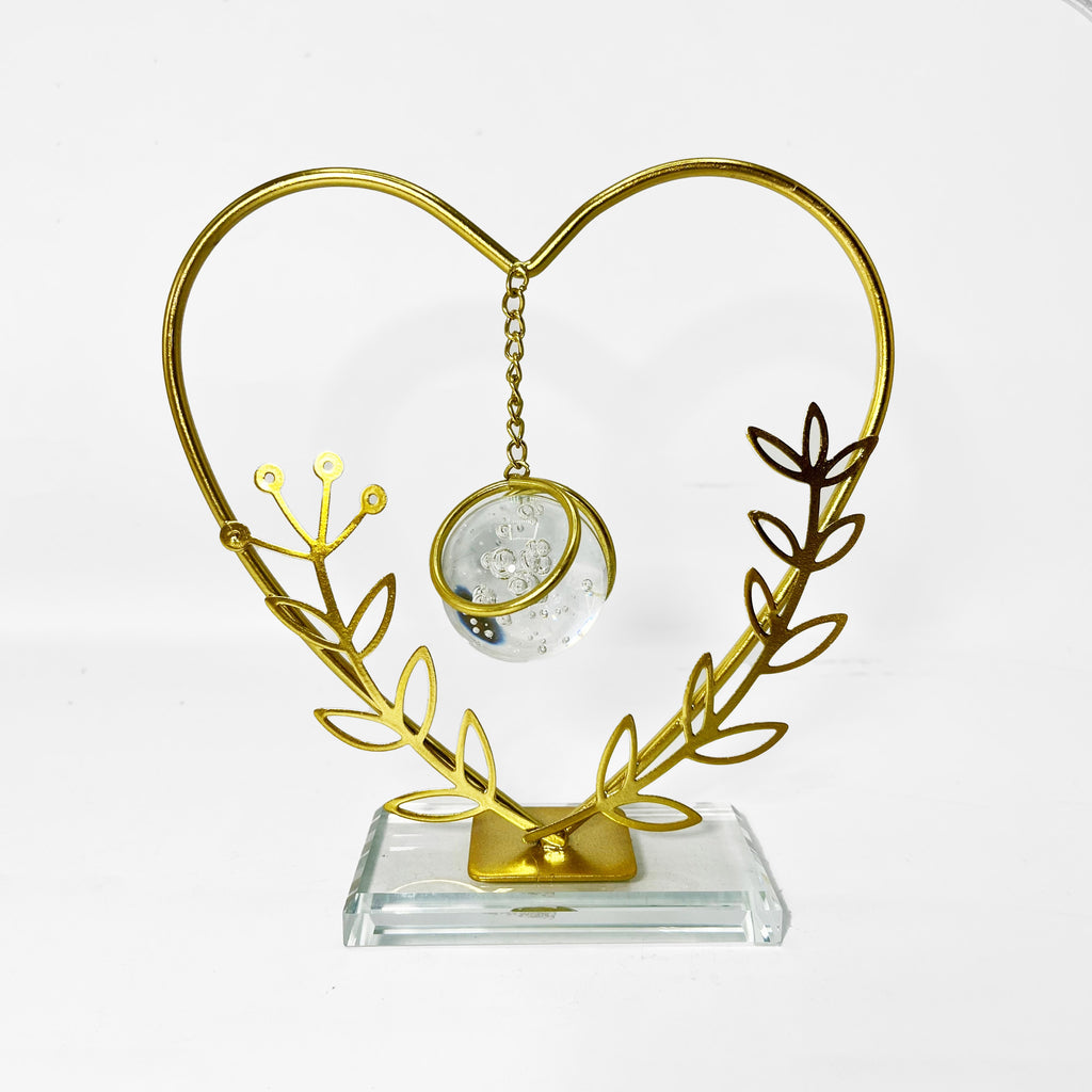Tabletop Decor with Hanging Crystal Ball