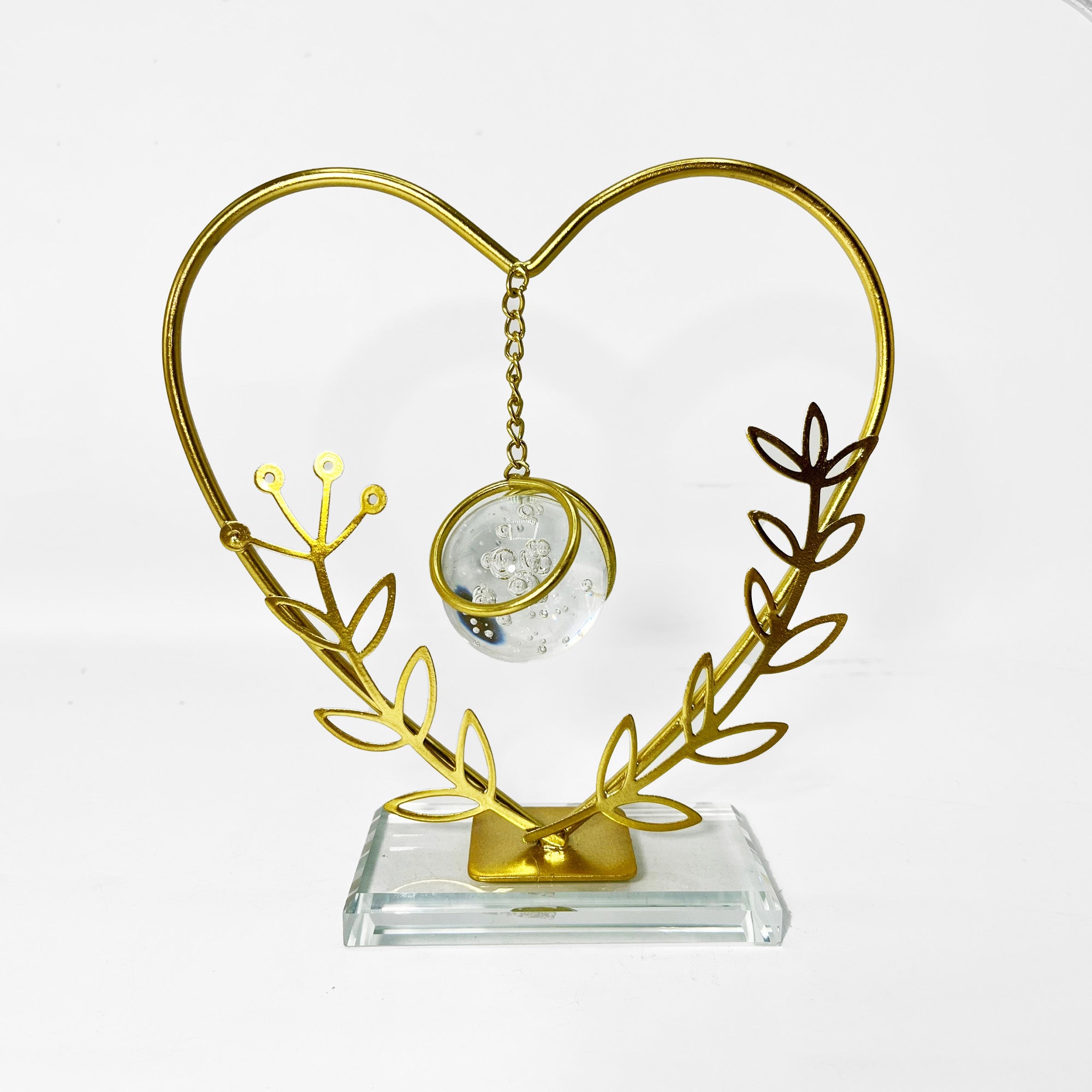 Tabletop Decor with Hanging Crystal Ball