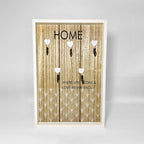 Wooden 5 Hooks Key Holder