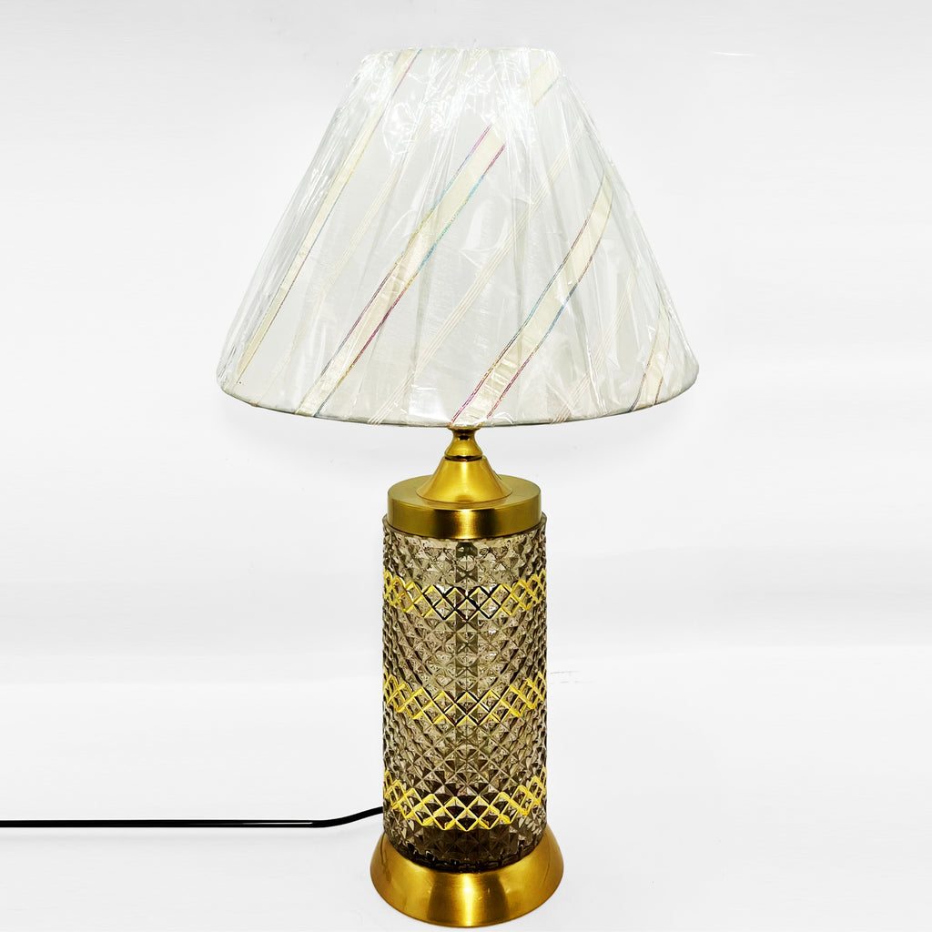 Luxury Gold Crystal Table Lamp Pair