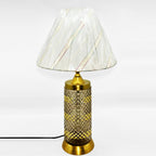 Luxury Gold Crystal Table Lamp Pair