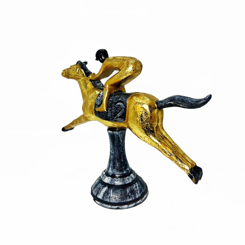 Horse Racing Figurine