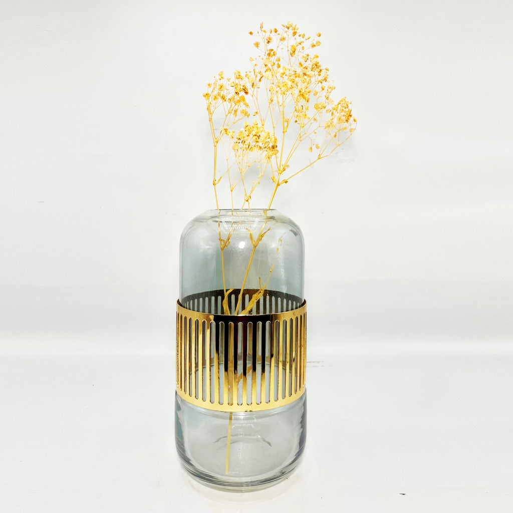 Horizon Gold Cut-Out Vase