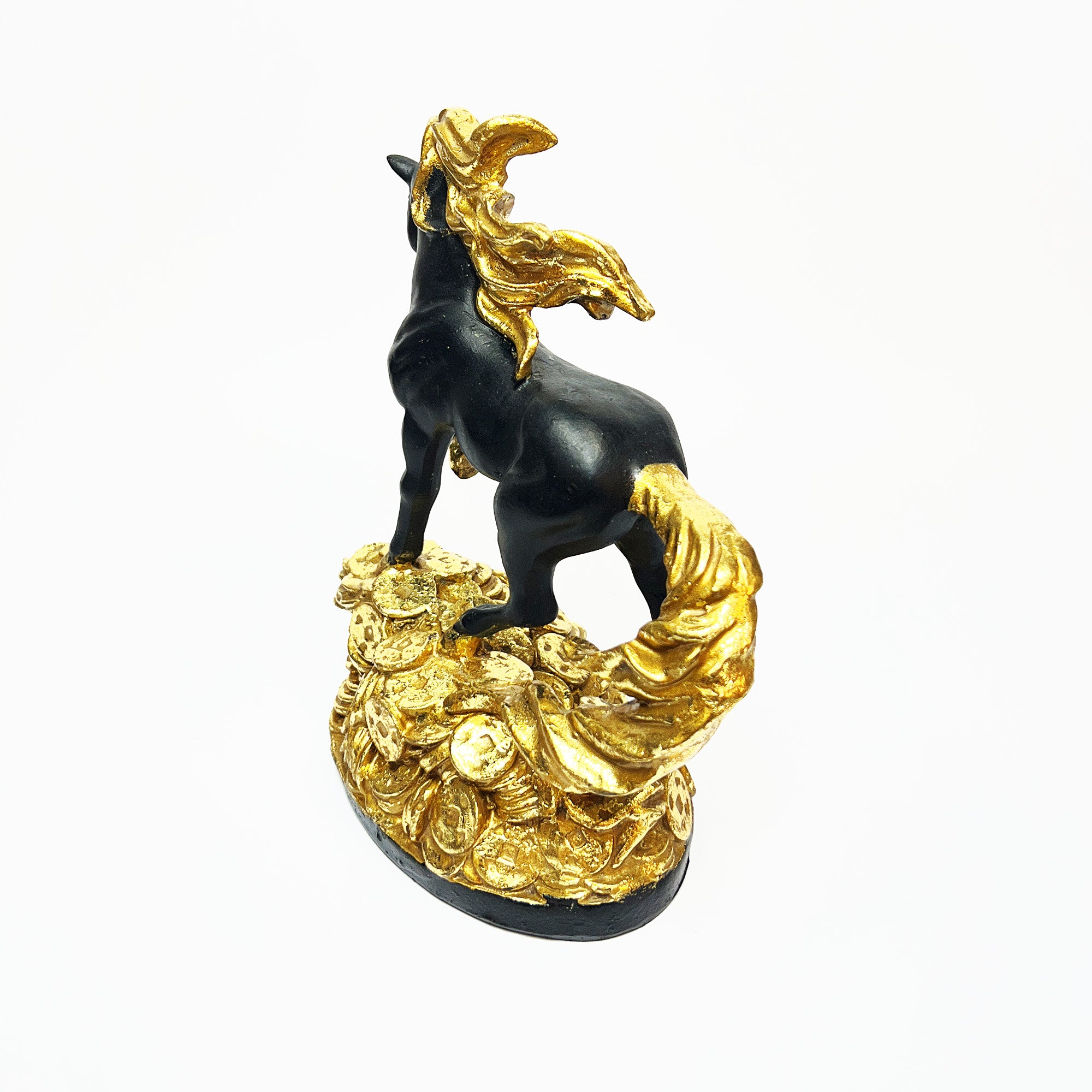 Golden Mane Horse Figurine