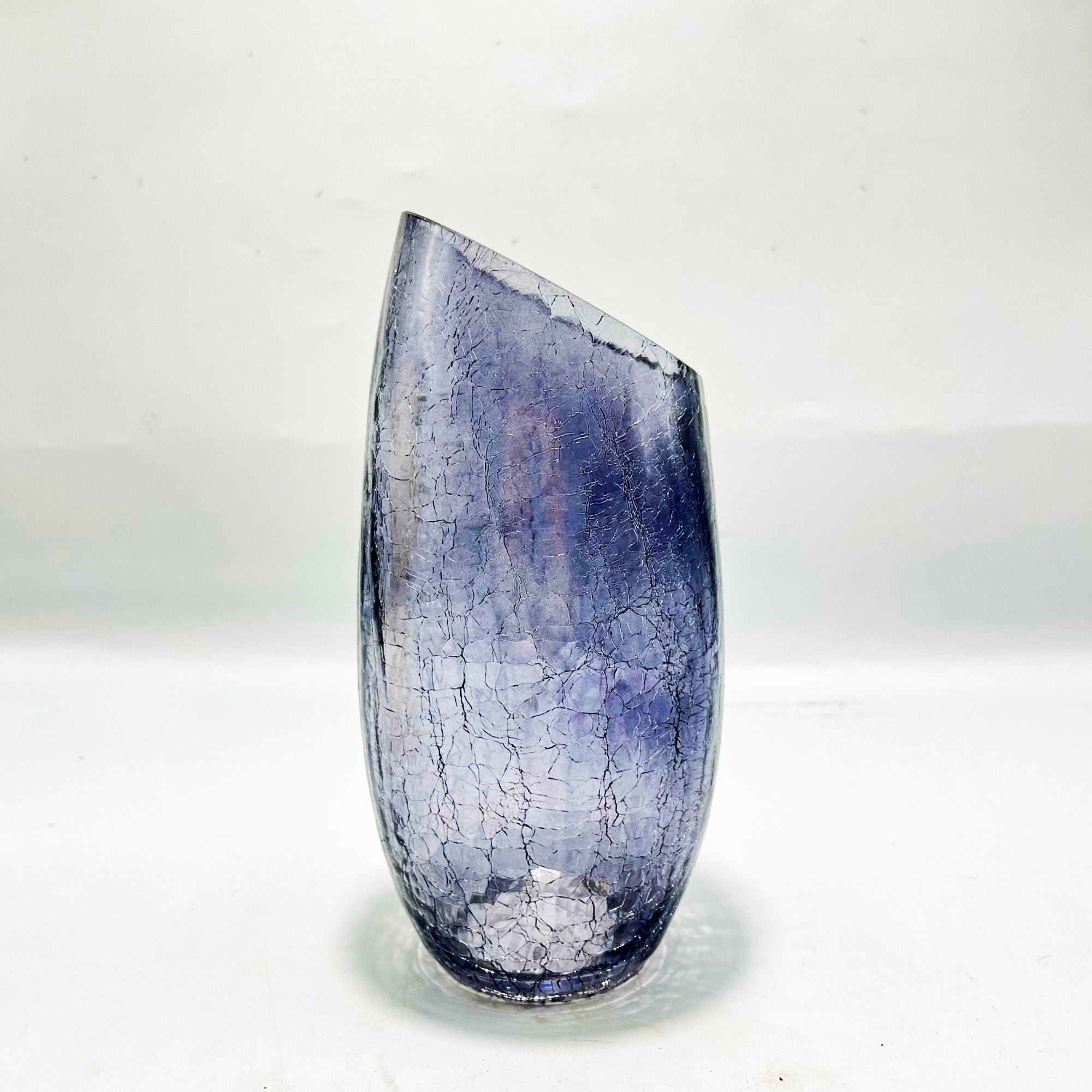 The Citrine Crackle Slant Vase