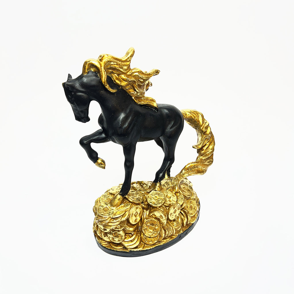Golden Mane Horse Figurine