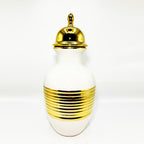 White and Gold Candy Jar