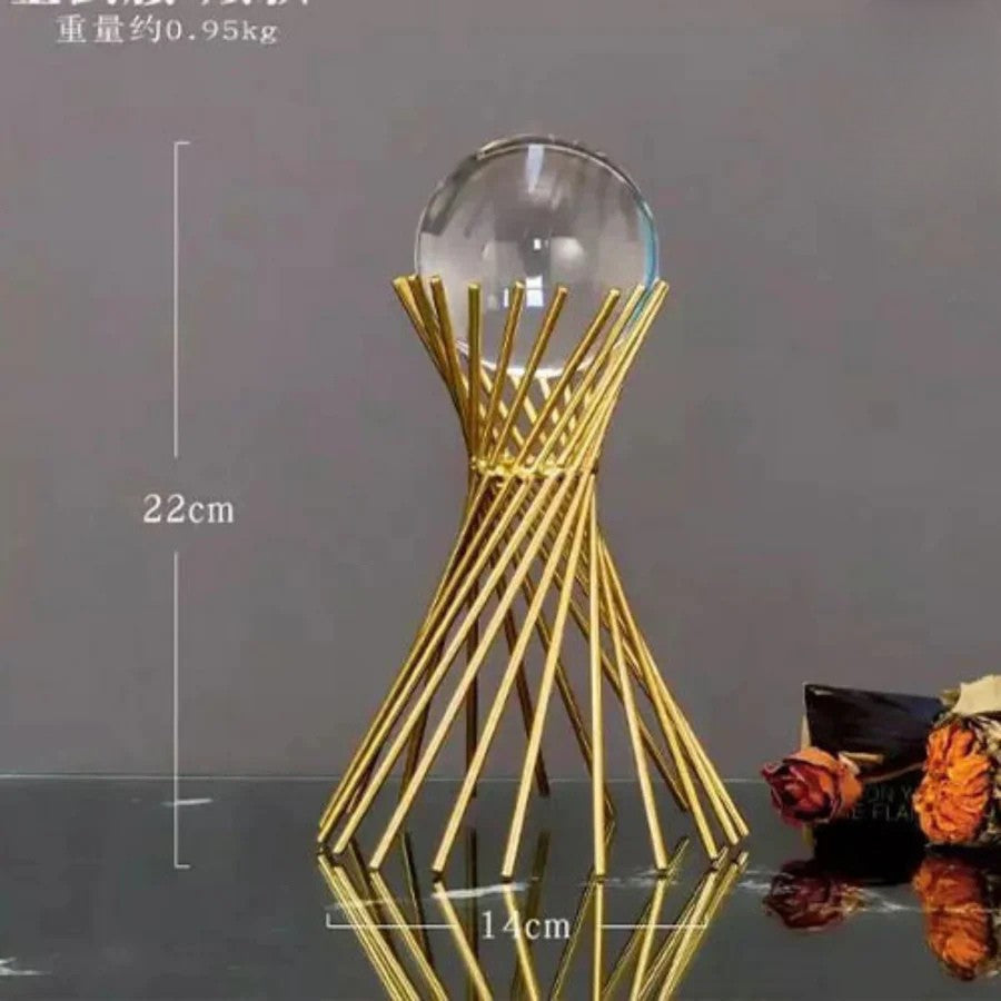 Crystal Ball-Triangular Ornament