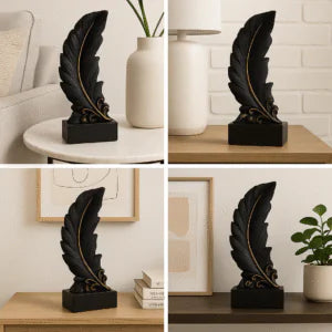 Elegant Feather Decorative Sculptures