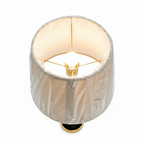 Gold and Matte Black Pedestal Table Lamp