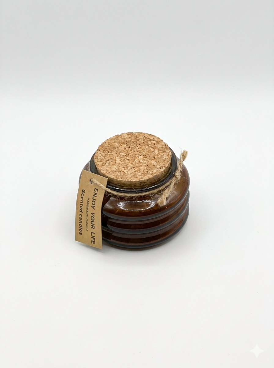 Curvy Cork Jar Scented Candle
