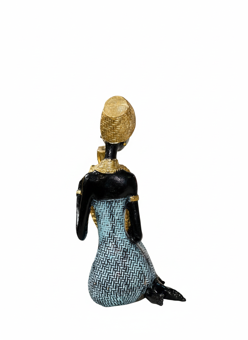 African Woman with Golden Urn
