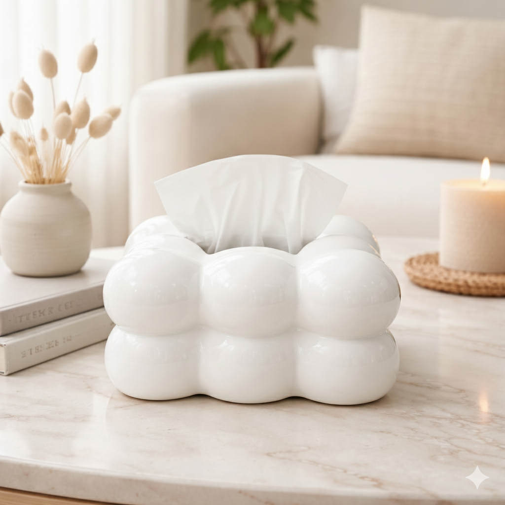 Bubble Ceramic Tissue Box