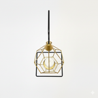 Geometric Hanging Tealight Lantern with Stand