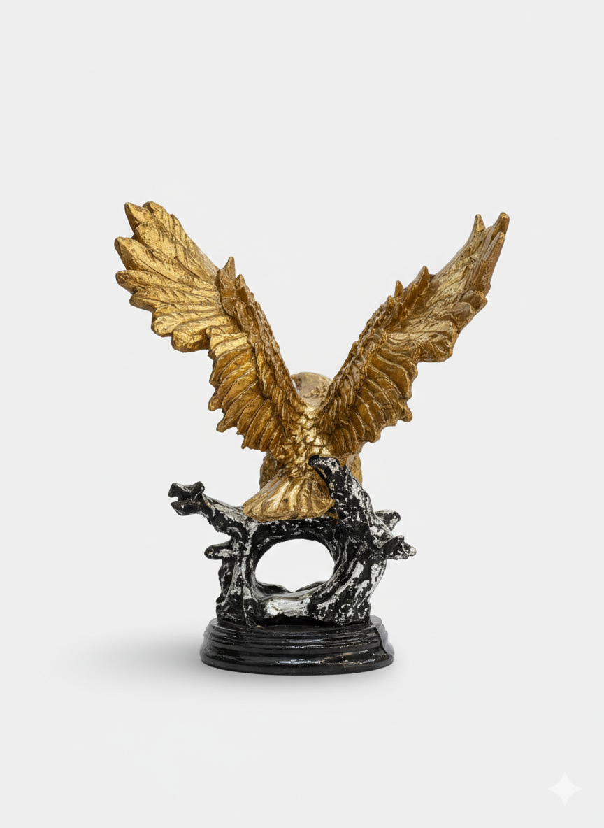 Golden Eagle on Silvered Branch